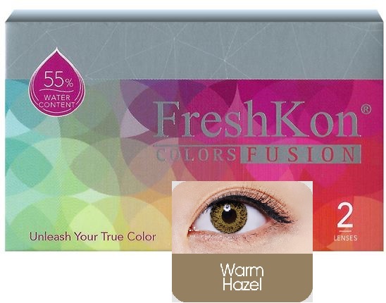 FreshKon Colors Fusion color contact lens - Warm Hazel
